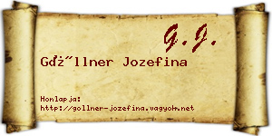 Göllner Jozefina névjegykártya